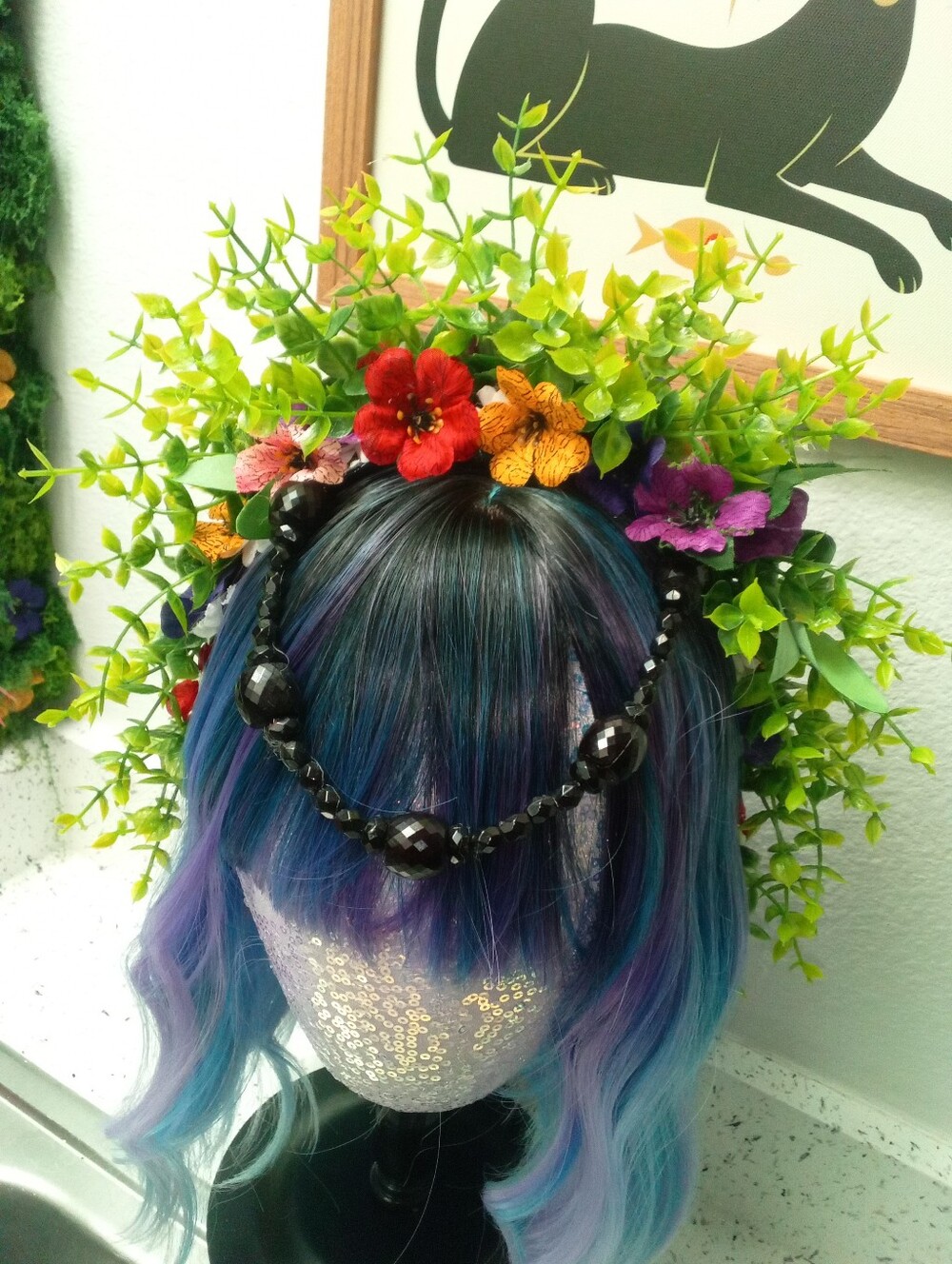 Whimsical Floral Crown Headband